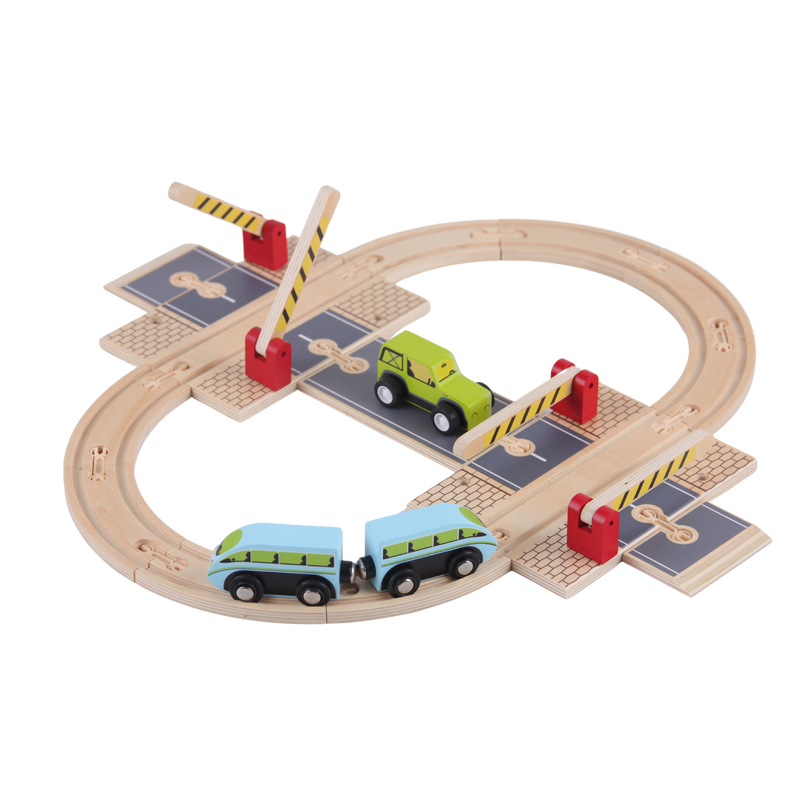 Wooden Road Junction Set