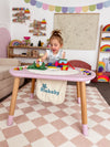 Play&Learn Activity Table Set with Adjustable Legs - Lego duplo compatible