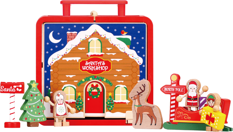 Wooden Santa Workshop **PRE-ORDER FOR DELIVERY EARLY DECEMBER**